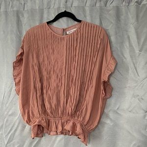 Size small Mustard Seed salmon colored dress shirt.